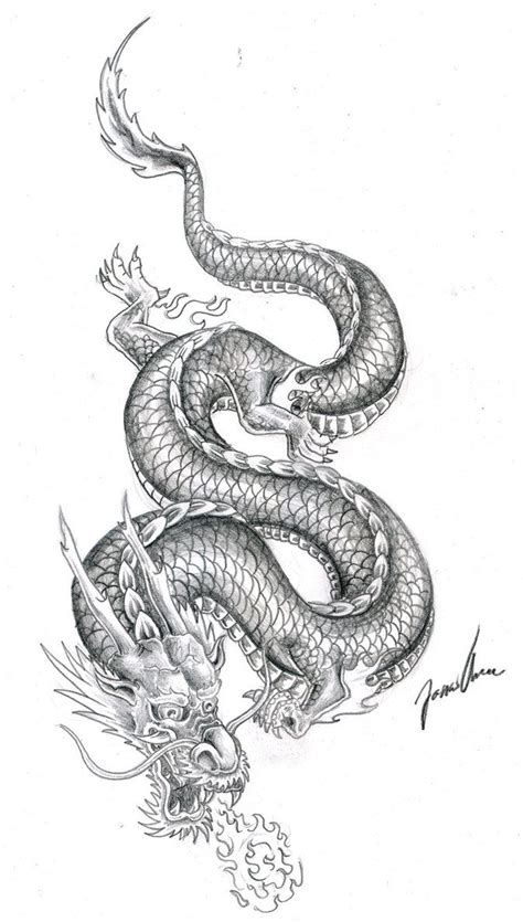 1000+ images about Dragon tattoos and drawings on Pinterest | Chinese dragon, Japanese dragon ...