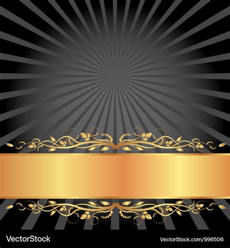 Black and gold background Royalty Free Vector Image