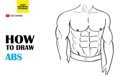 How to Draw Abs - YouTube