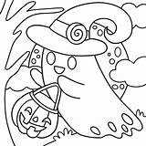 Ghost Halloween Coloring Page For Kids 8209170 Vector Art At Vecteezy sketch template