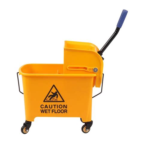 24L Mop Cart / Wringer Mop Pail With Wheel / Mop Bucket With Wheel ...