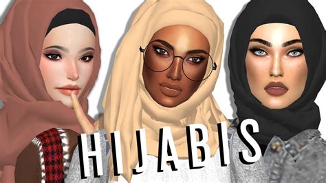 The Sims 4: Create A Sim - Hijabis + CC List ↓ - YouTube