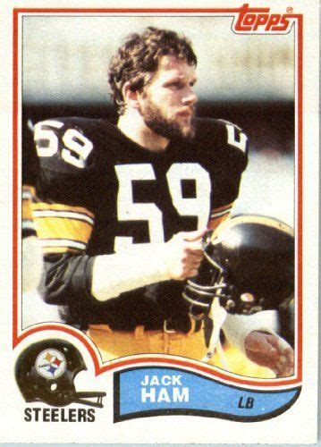 jack ham football cards | 1982 Topps # 210 Jack Ham Pittsburgh Steelers Football Card - In ...