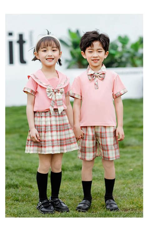 Primary School Uniforms Kindergarten Garden Uniforms Summer Suits Graduation Performance ...