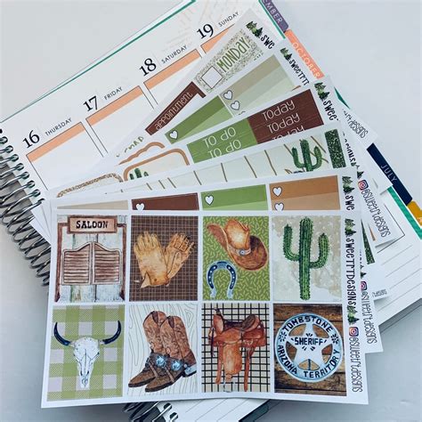 Deluxe Weekly Planner Stickers Kit - Etsy