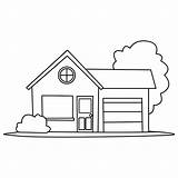 house coloring pages For Kids 27686456 Vector Art At Vecteezy sketch template
