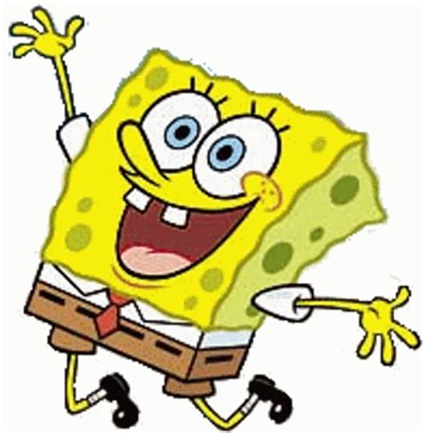 Spongebob Hand Waving Sticker - Spongebob Hand Waving Happy - Descubre ...