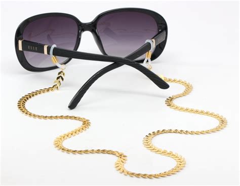 Trendy Eyeglass Chains with Arrows Modern Gold Glasses Chain