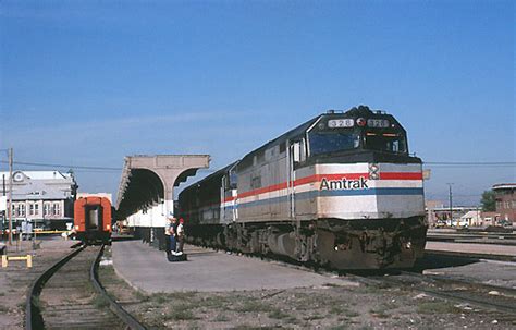 Amtrak Train at Salt Lake City Station (September 1985)