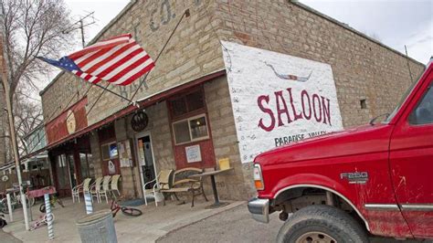 Paradise Valley Saloon and Bar G in a Ghost Town