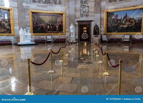 Statues and Ceremonies Room in US Capitol Rotunda. Editorial ...