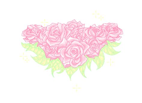 Pixel Roses by MissRavenna on DeviantArt