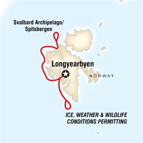 spitsbergen map - Amazing Journeys