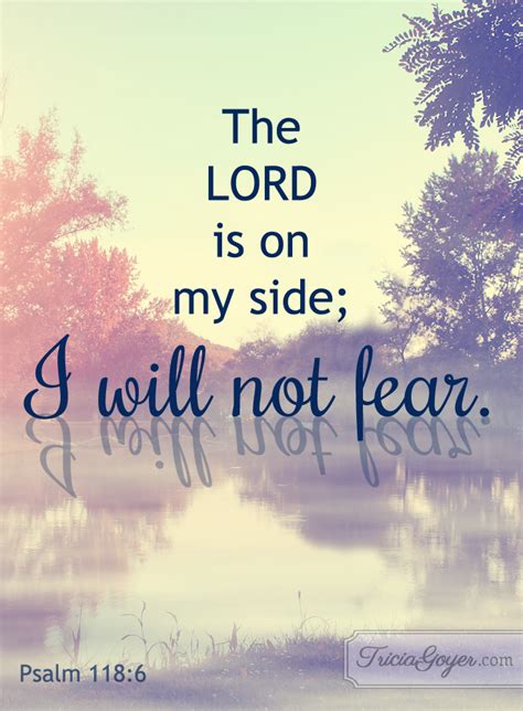 I Will Not Fear | Psalm 118:5-6 - Tricia Goyer