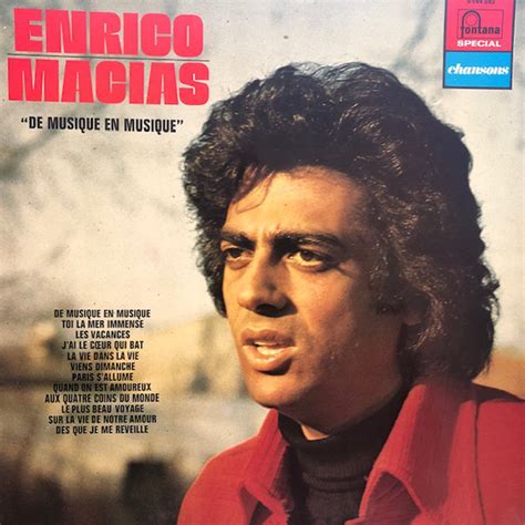 Enrico Macias - De Musique En Musique (Vinyl) | Discogs