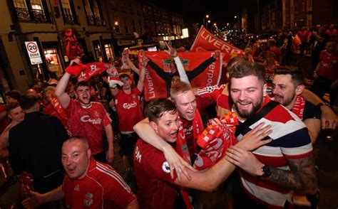 All-night party begins as Liverpool fans celebrate Champions League ...