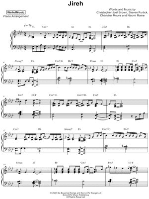 "Jireh" Sheet Music - 10 Arrangements Available Instantly - Musicnotes