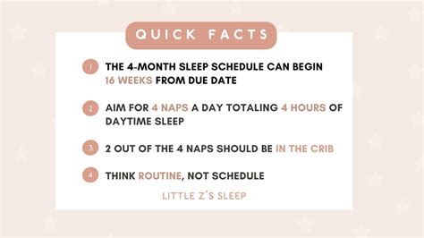 4 Month Old Sleep Schedule