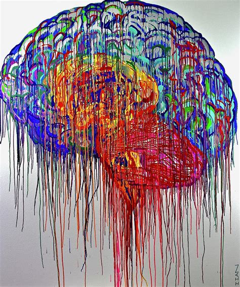 Brain urbane Painting by Jiian Chapoteau - Pixels