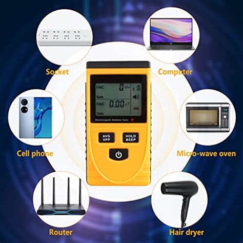 LIZHOUMIL EMF Meters Radiation Detector, Handheld Digital Electromagnetic Field Radiation ...