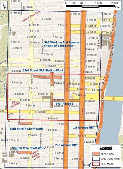 Second Avenue Subway Map Phase 1 - Map