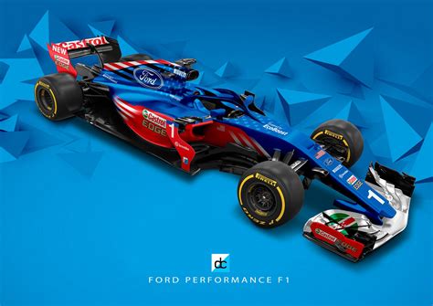 Ford Performance F1 Concept Livery (LateBraking) on Behance | Ford ...