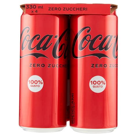 Coke zero sugar 330ml x 4 | Sangifood.it