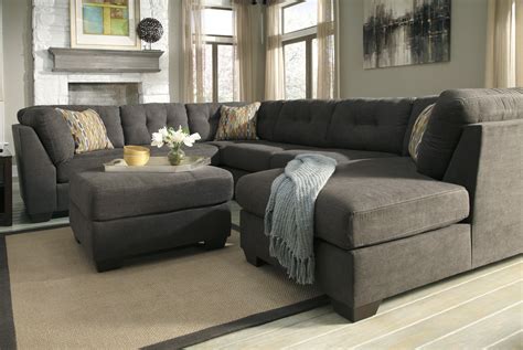 gray sectional couch living room ideas - Maria Musgrove