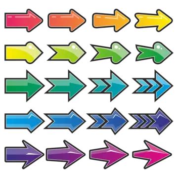 Arrow Collection Colorful Vector, Arrow, Vector, Colorful PNG and Vector with Transparent ...