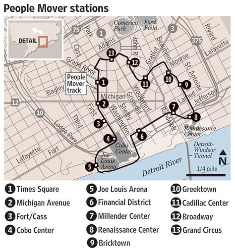 Detroit People Mover's future unclear after Joe Louis Arena closes