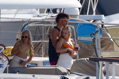 Brittany Matthews – In a orange bikini on a yacht in Cabo San Lucas ...