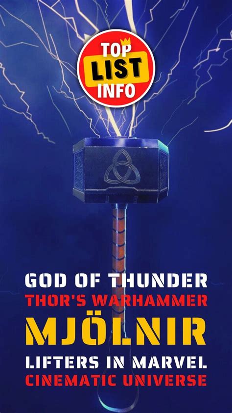 Thor's Warhammer Mjolnir Lifters in MCU | Warhammer, Thor, Mjolnir