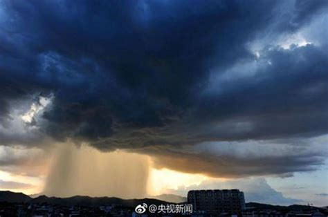 Rare thundershower scene in eastern county - Global Times