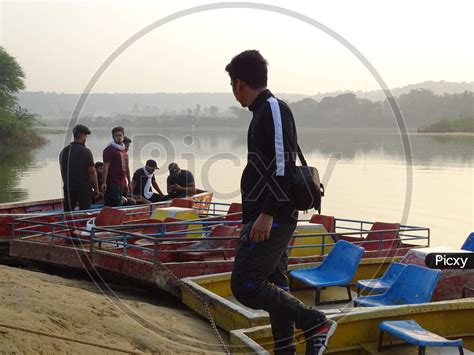 Image of boat and boating at damdama lake-QM019814-Picxy