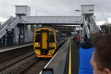 Inverness Airport railway station is officially opened