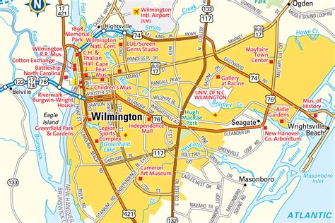 Map Of Wilmington Nc City Limits - Map With Cities