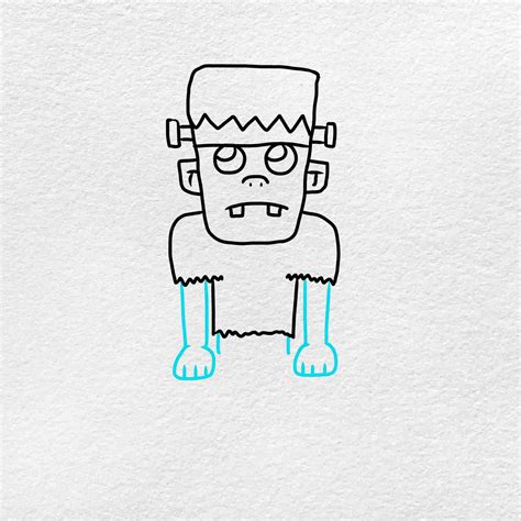 Easy Frankenstein Drawing - HelloArtsy