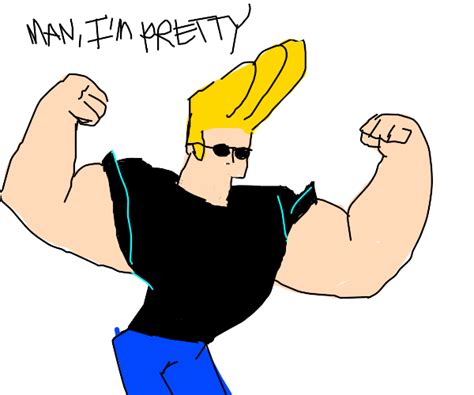 jhonny bravo flexing - Drawception