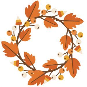 Fall Wreaths Cliparts: Add a Touch of Seasonal Charm to Your Designs