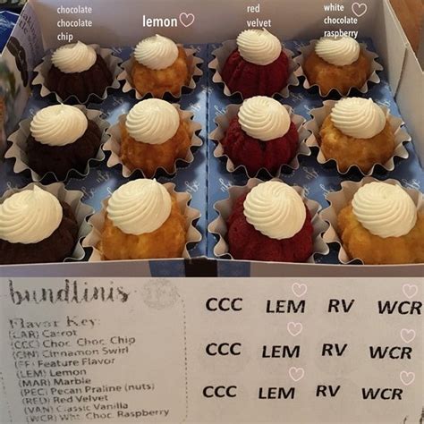 nothing bundt cakes bundtlet flavors - Carlyn Whited