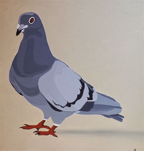 #Acrylic painting, #pigeon, Art, Travel & other Bits Bird Drawings, Animal Drawings, Birds ...