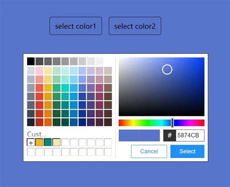 Custom Hex Color Picker In Vanilla JavaScript | CSS Script