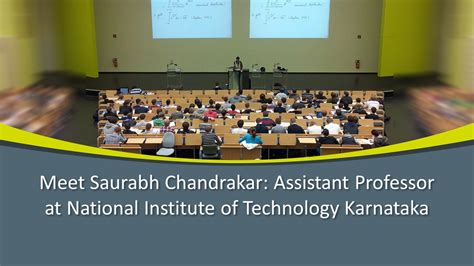 PPT – Meet Saurabh Chandrakar: Assistant Professor at National ...