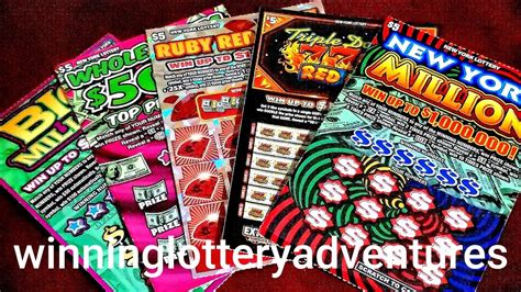 $5 NY Lottery Scratch Offs - YouTube