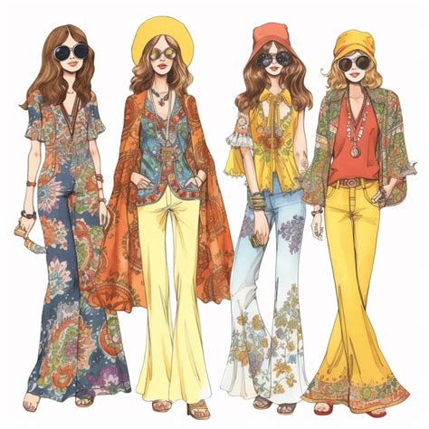 1970s Hippie Fashion Women