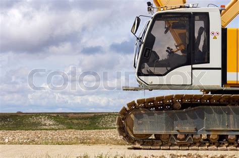 Details of the driver's cab of a ... | Stock image | Colourbox