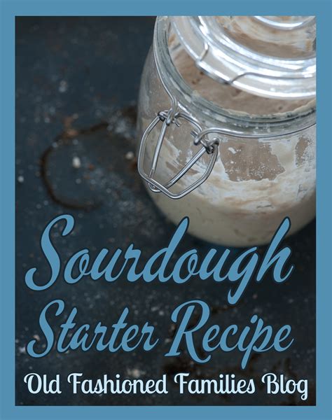 Homemade Sourdough Starter Recipe | Old Fashioned Families