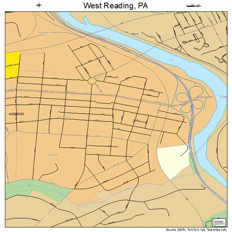 West Reading Pennsylvania Street Map 4283928