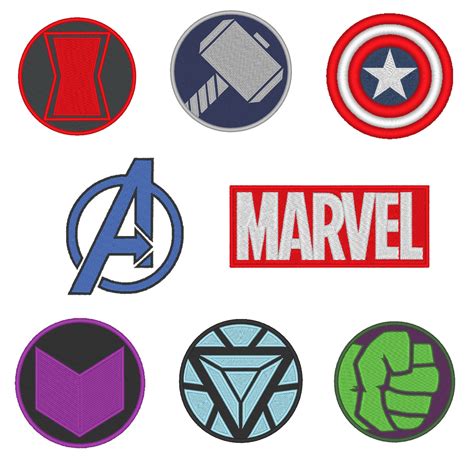 Marvel Pack Avengers Patch Design For Machine Embroidery | ubicaciondepersonas.cdmx.gob.mx