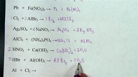 Predicting Products Of Chemical Reactions Practice Worksheet Answers | TUTORE.ORG - Master of ...